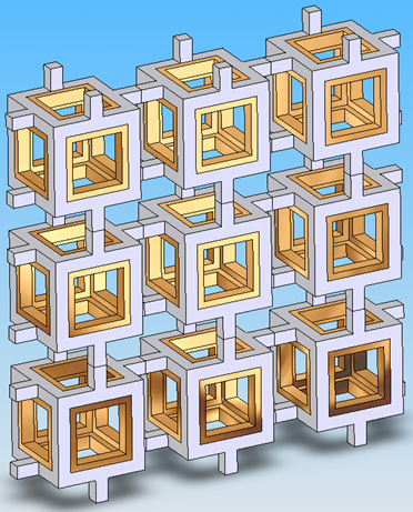 foam cell model coated